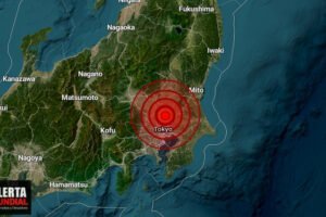 Los edificios se tambalean tras sismo en Tokio, Japón hace poco