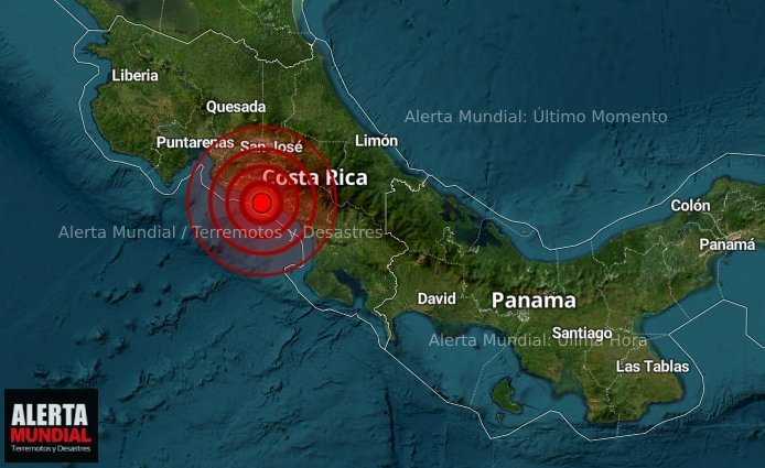 Temblor moderado sacude Puntarenas y sentido hasta San Jose
