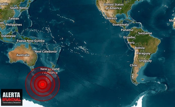 Fuerte terremoto se registra en Nueva Zelanda