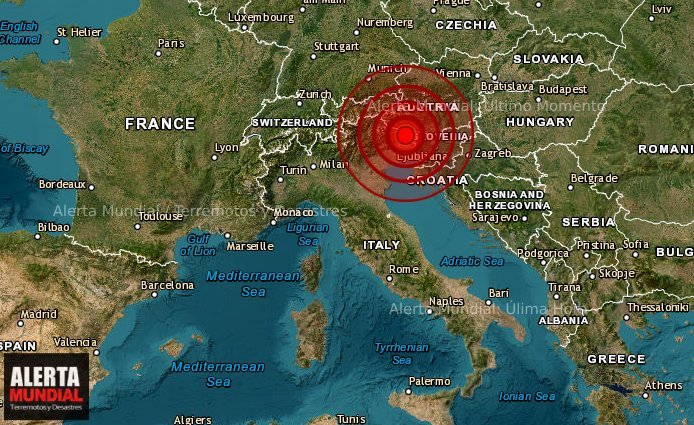 Tremendo sismo sacude ciudades italianas de Pordenone, Trieste y Udine