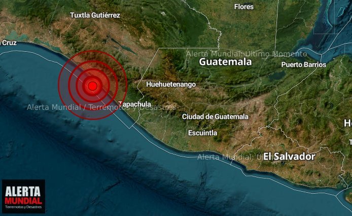 Al momento fuerte sismo se siente en Chiapas