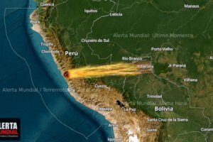 Avistamiento Astronómico en Perú Entrada de un Meteorito