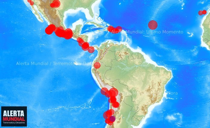 Movimiento telúricos se registraron en diferentes partes de la tierra este 10 de abril
