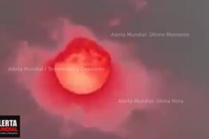 Raro fenomeno en China el Sol se Tiñe de Rojo en Harbin VIDEO