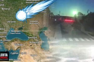 Un destello brillante se vio en el cielo de Ucrania la noche se convirtió en día