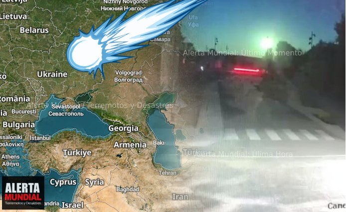 Un destello brillante se vio en el cielo de Ucrania la noche se convirtió en día
