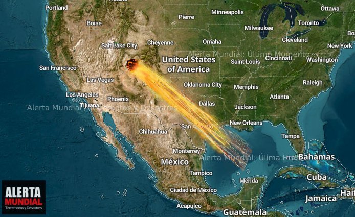 Una bola de fuego sobre New Mexico y Texas transforma la oscuridad en Día
