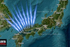 Nueve rayos de luz misteriosos descendieron repentinamente del cielo nocturno en Tottori, Japón
