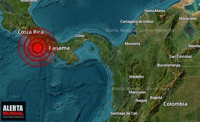Reportan Caída de Objetos tras Fuerte Sismo en Costa Rica, Frontera con Panamá