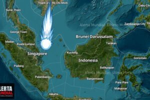 Un Brillante Meteoro ardiente Ilumina el Cielo de Singapur, Más Brillante que la Luna