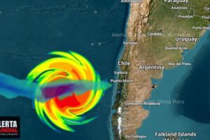 Enorme Ciclón se Fusionará con un Río Atmosférico de Categoría 4, Dejando 150 mm de Lluvia en Chile
