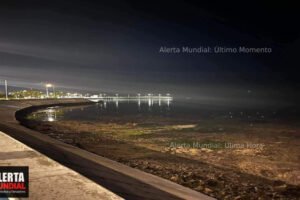 Reportan que el mar en el malecón se está alejando de la costa de Campeche.