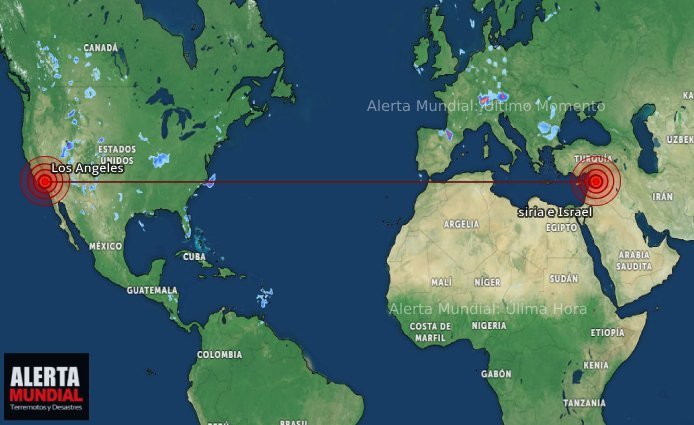 Dos Sismos en minutos Los Ángeles y la Frontera Siria-Jordana e Israel Sacudidos