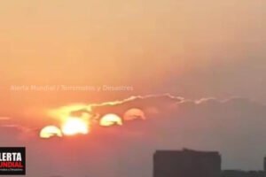 Extraño fenómeno tras aparición de siete soles en China