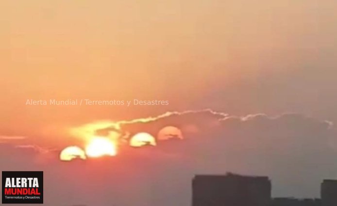 Extraño fenómeno tras aparición de siete soles en China