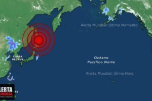 Poderoso sismo submarino de magnitud 6.8 entre Rusia y Japon
