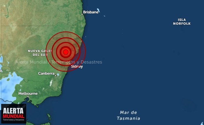 Un fuerte temblor atípico sacude puertas y ventanas en Australia