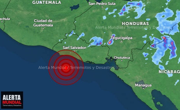 Un potente temblor sacude las aguas de El Salvador y no genera tsunami