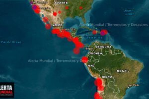 Los sismos no cesan, tiembla en todos lados desde California hasta Chile, Ecuador, Peru, Mexico y Costa Rica