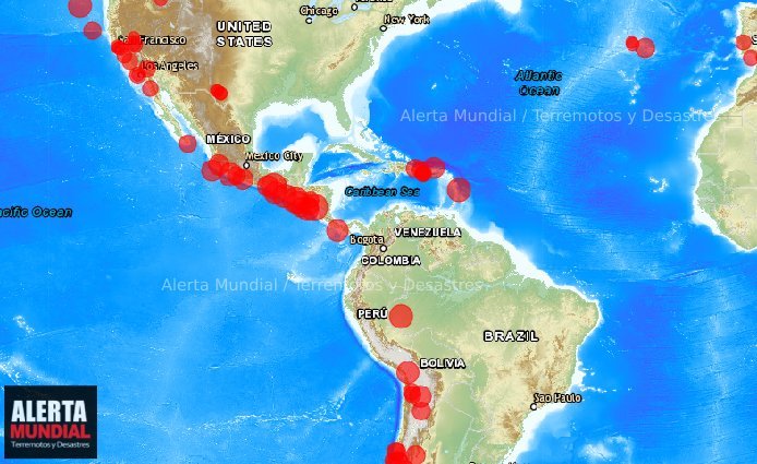 Varias temblores sacuden distintos partes del mundo como Mexica, Chile, Nicaragua, Perú hasta Brasil y El Salvador