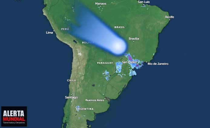 Un destello en el cielo brasileño desconcierta a miles en Rio Grande do Sul