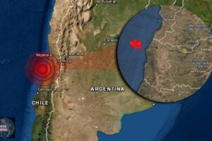 Un enjambre sísmico esta golpeando la zona central de Chile