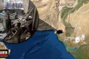 Se abre la tierra Sumidero gigante se traga un mercado en Pakistán(VIDEOS)