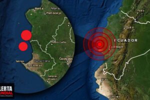 Dos fuertes sismos en lapso de 4 minutos sacude las costas de Manabí, Ecuador