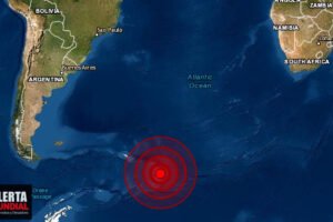 Fuerte Terremoto se registra en Islas Sándwich al sureste de Argentina