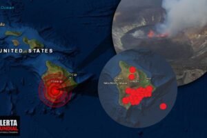 Entra en erupción el volcán Kilauea tras 124 sismos en menos de 24 horas