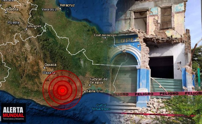 Fuerte sismo en Oaxaca, México ocasiona incendios y daños en inmuebles