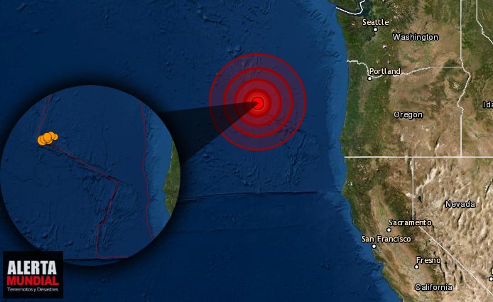 Seguidillas de sismos sacude las costas de Oregon tras fuerte sismo