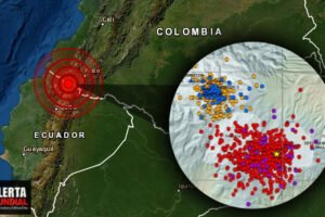 En menos de 24 horas.. registran 1.200 sismos en área volcánica en frontera entre Ecuador y Colombia