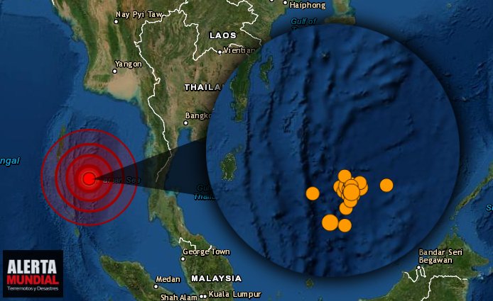 Una serie de sismos esta golpeado las islas Andaman y Nicobar de la India