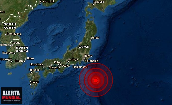 En un lapso de 20 minutos 4 fuertes sismo sacude las costas de Japón