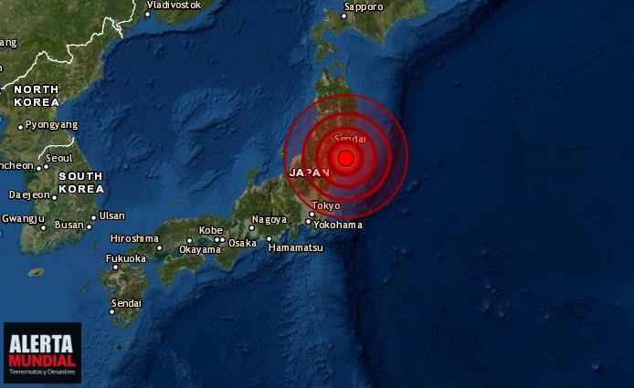 Un sismo de magnitud 5,6 sacude la costa de la prefectura de Fukushima, Japón