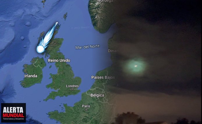 Enorme 'Bola de fuego' avistado en Escocia mientras los residentes se quedaban atónitos