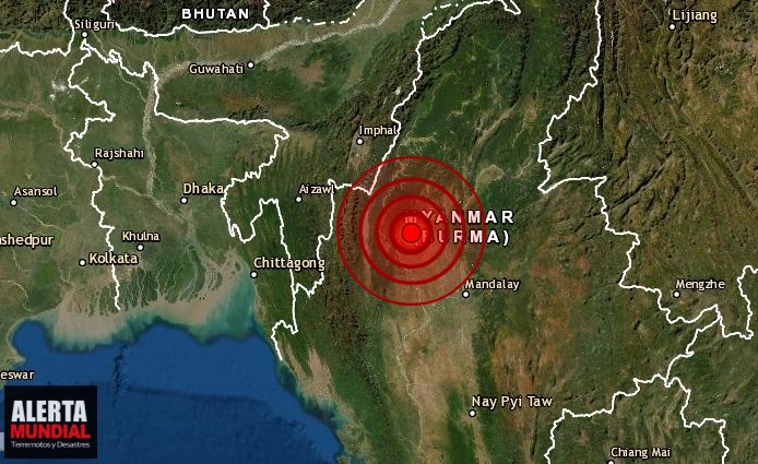 Un fuerte sismo sacude Myanmar tan lejos como La India y Bangladesh