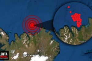 Y sigue en curso Un enjambre sísmico de mas de 600 temblores esta golpeando el norte de Islandia