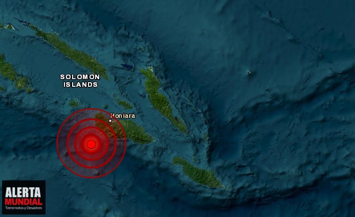 Alerta tsunami Fuerte terremoto superficial se registra en Las Islas Salomon