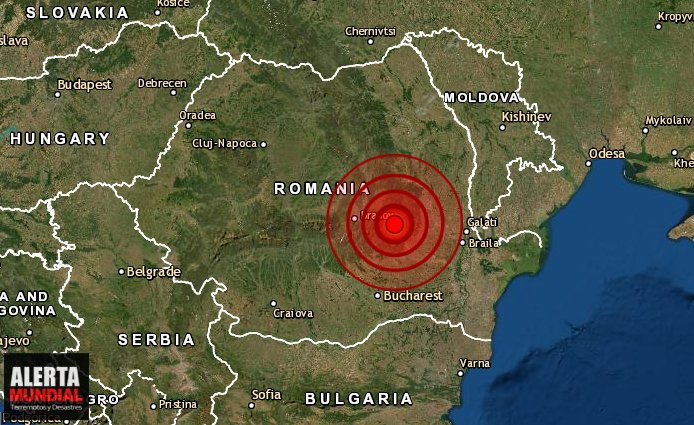Un fuerte sismo inusual golpea Rumania (Europa)
