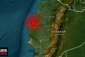 Fuerte temblor en Bahía de Caráquez, Ecuador