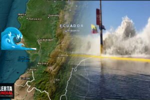 Se sale el mar en Salinas, Ecuador e inundan casas y calles