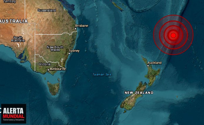 Sismo de magnitud 6.1 sacude Islas Kermadec, Nueva Zelanda USGS