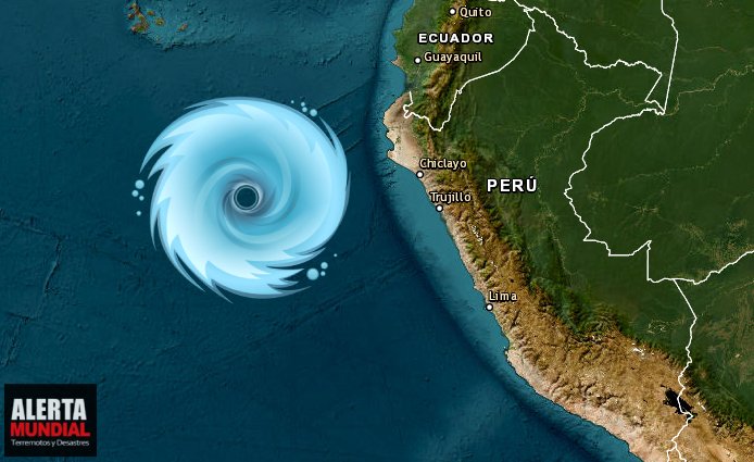 Detectan Inusual Ciclón tropical frente a las costas de Perú ULTIMA HORA