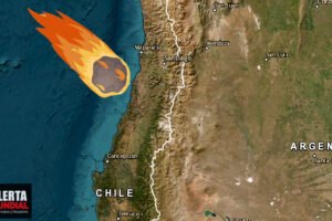 Enorme bola de fuego convierte la noche en día por unos segundos en Chile
