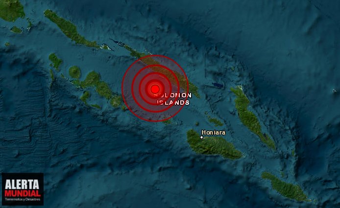 Fuerte sismo de magnitud 6.1 se registra en las Islas Salomon