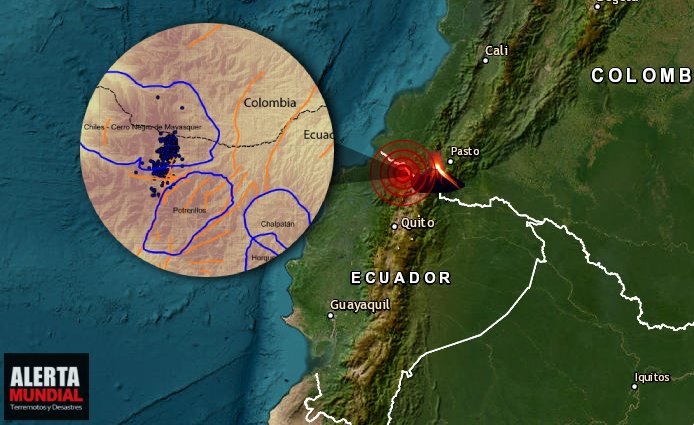 Volcan Chiles registra enjambre de mas de 200 sismos en menos de 24 horas en Ecuador y Colombia