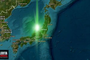 Extraña luz verde filmada sobre japón vino del espacio, pero los datos satelitales de la NASA revelan que no fue un meteorito