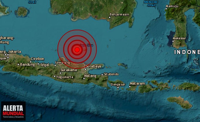 Sismo de magnitud 7.0 sacude Indonesia sin aviso de tsunami